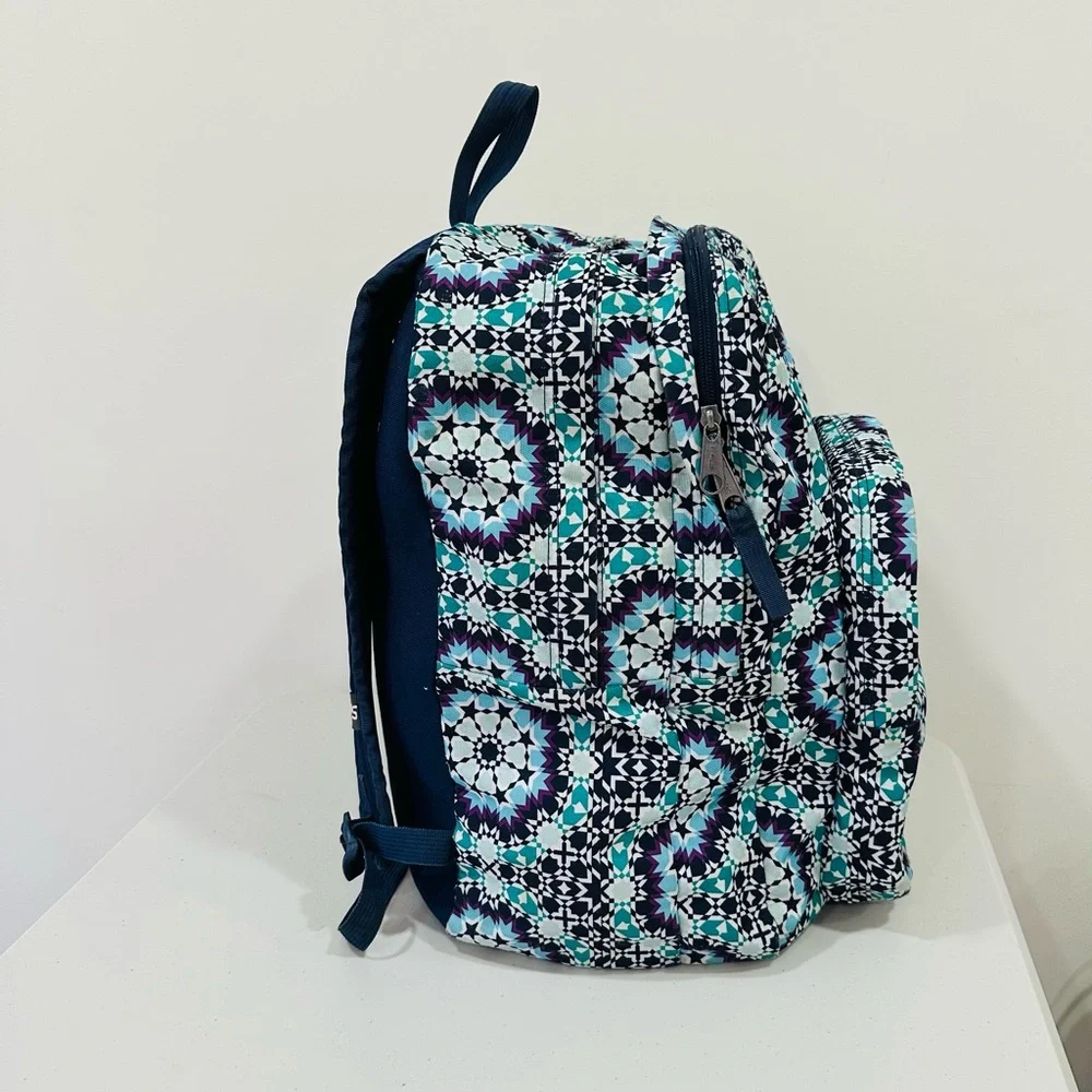 Trans By Jansport Supermax Laptop Backpack Bag,‎ Blue, Purple, Aqua, Pattern